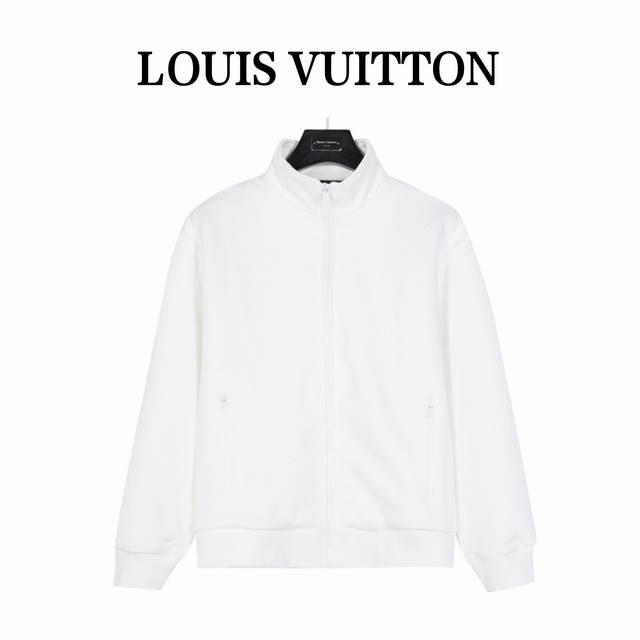 Louisvitton 路易威登白色暗纹提花经典logo运动套装拉链外套 休闲运动风格融入运动装设计 塑就一系列充满复古风情的运动风单品 彰显精致格调 面料且手